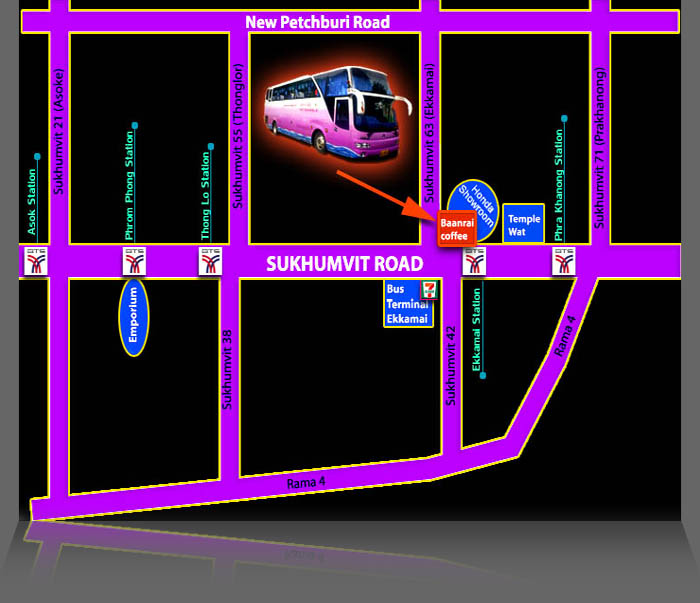 Quick Thai Visa Run Location Map